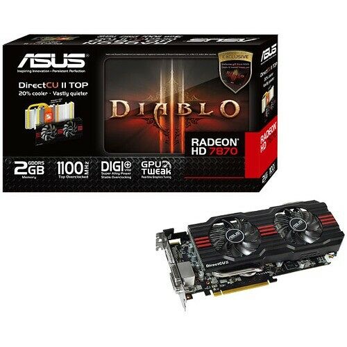 Carte graphique Asus Radeon HD 7870 DirectCU II Top V2, 2 Go