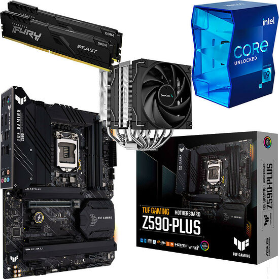 Kit évo Core i9-11900K + Asus TUF GAMING Z590-PLUS WIFI + AK620 + 16 Go