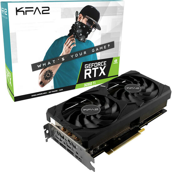 KFA2 GeForce RTX 3060 Ti Plus V2 GDDR6X (1-Click OC) (LHR)