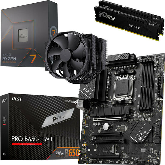 Kit évo Ryzen 7 7700X + PRO B650-P WIFI + NH-D15 + 32 Go