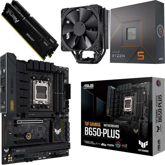 Kit évo Ryzen 5 7600X + TUF B650-PLUS + NH-U12S + 32 Go