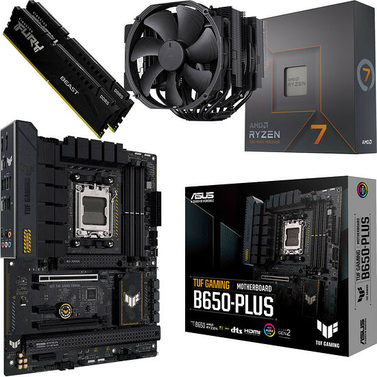 Kit évo Ryzen 7 7700X + TUF B650-PLUS + NH-D15 + 32 Go