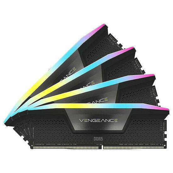 DDR5 Corsair Vengeance RGB - 128 Go (4 x 32 Go) 5600 MHz - CAS 40