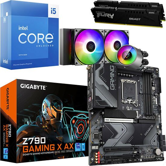 Kit évo Core i5-13600KF + Z790 GAMING X AX + LightFlow 240 ARGB + 32 Go