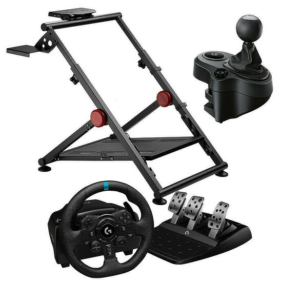 Logitech G923 + Driving Force Shifter + OPLITE Wheel Stand GT Pro
