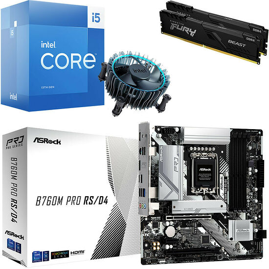 Kit évo Core i5-13500 + B760M PRO RS DDR4 + 16 Go