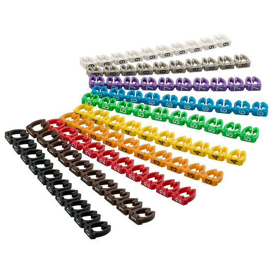 Goobay Marker Clips (lot de 100) - 6 mm