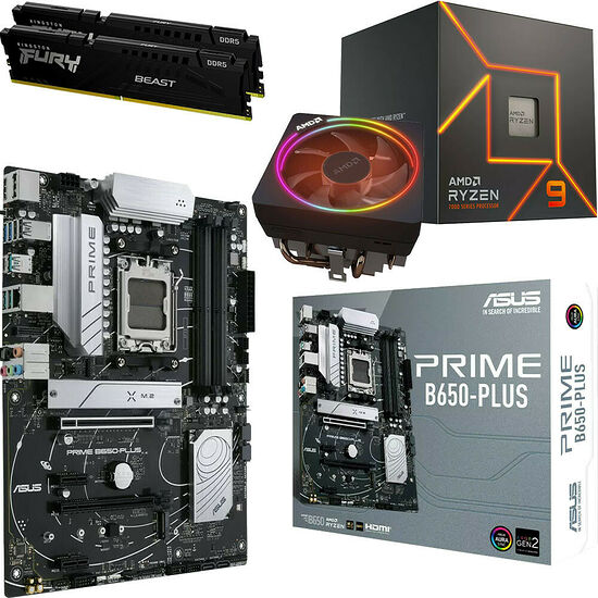Kit évo Ryzen 9 7900 + PRIME B650-PLUS + 32 Go