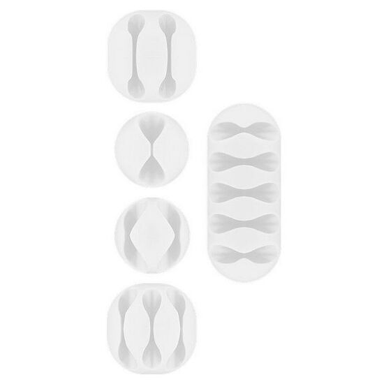 Goobay Set Cable Management (lot de 5) Blanc