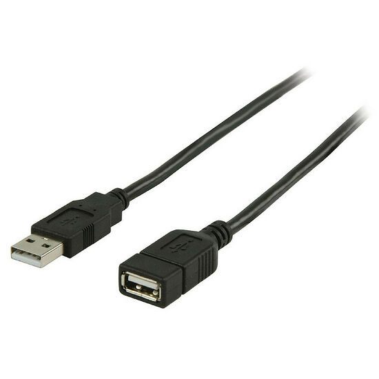 Nedis Rallonge USB 2 Type-A - Noir - 2 m