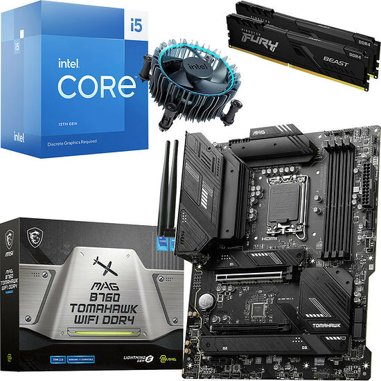 Kit évo Core i5-13400F + B760 Tomahawk WIFI DDR4 + 16 Go