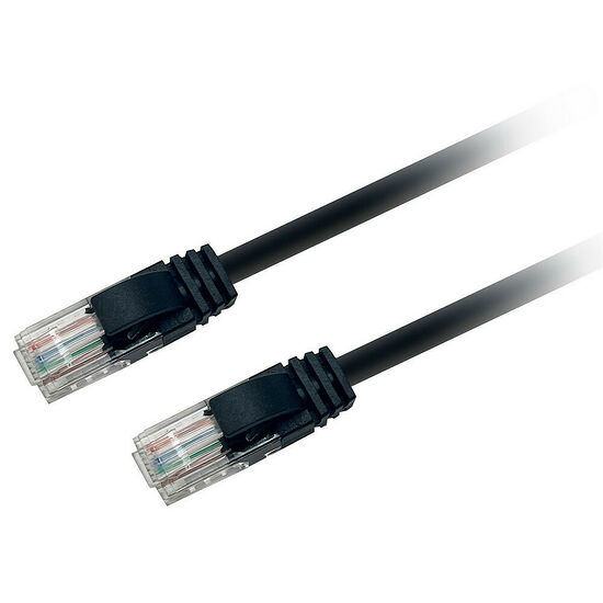 Textorm Câble RJ45 CAT.5 UTP - Noir - 0,2 m