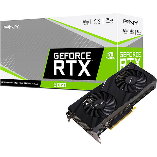 PNY GeForce RTX 3060 VERTO Dual Fan (8 Go) (LHR)