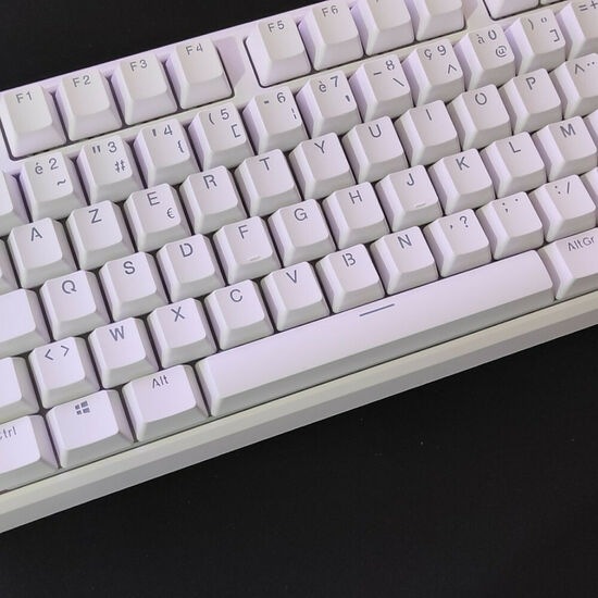 Designed By GG Keycaps DoubleShot ISO Blanc (AZERTY)