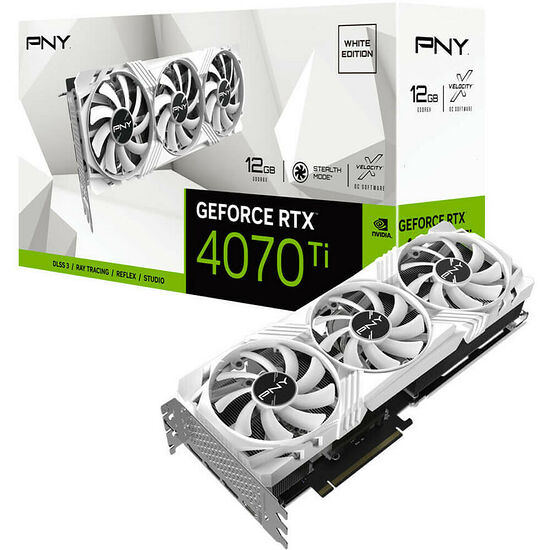 PNY GeForce RTX 4070 VERTO Ti Triple Fan White Edition