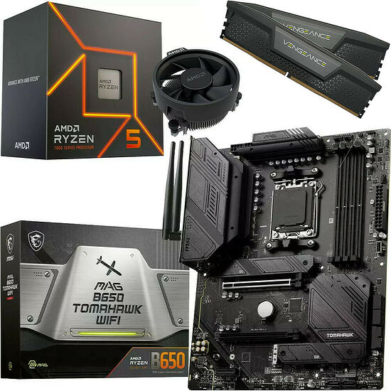 Kit évo Ryzen 5 7600 + B650 Tomahawk WIFI + 32 Go