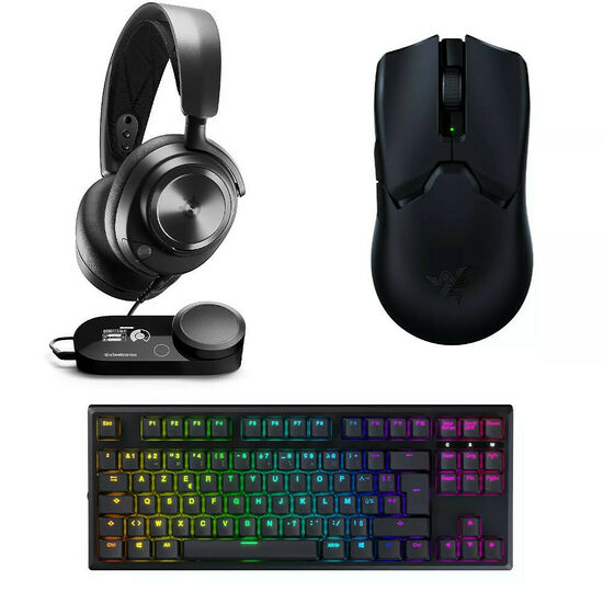 Pack Steelseries Arctis Nova Pro + Razer Viper V2 Pro + Designed By GG Berserker