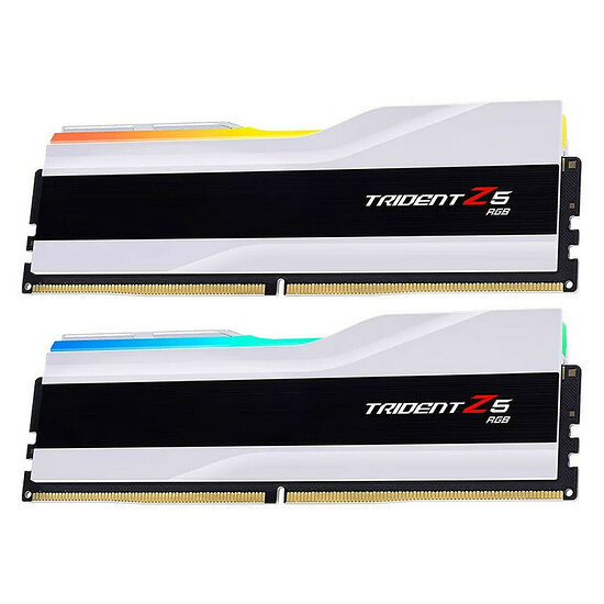 DDR5 G.Skill Trident Z5 Blanc RGB - 32 Go (2 x 16 Go) 6400 MHz - CAS 30
