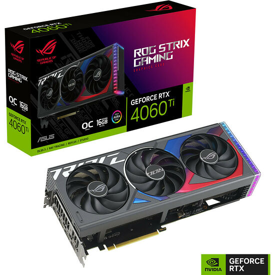 Asus GeForce RTX 4060 Ti ROG STRIX O16G GAMING (16 Go)