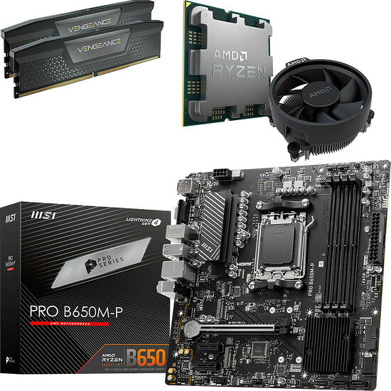 Kit évo Ryzen 5 7500F + PRO B650M-P + 32 Go