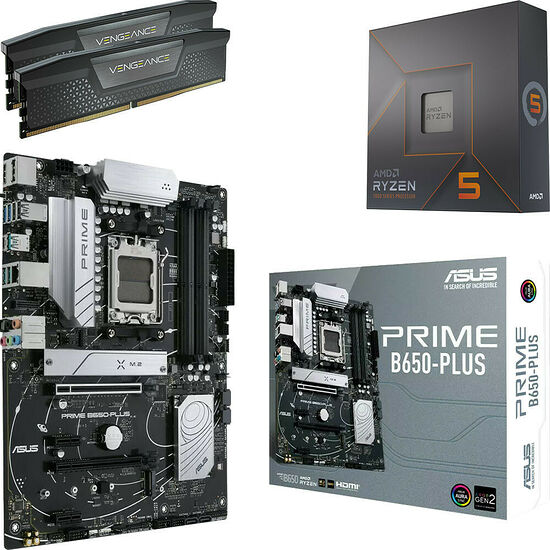 Kit évo Ryzen 5 7600X + PRIME B650-PLUS + 32 Go