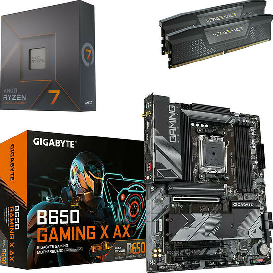 Kit évo Ryzen 7 7700X + B650 GAMING X AX + 32 Go