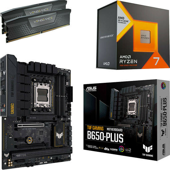 Kit évo Ryzen 7 7800X3D + TUF GAMING B650-PLUS + 32 Go