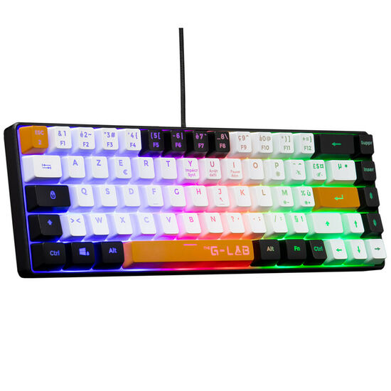 The G-Lab Keyz Hydrogen - Noir  / Blanc / Orange (AZERTY)