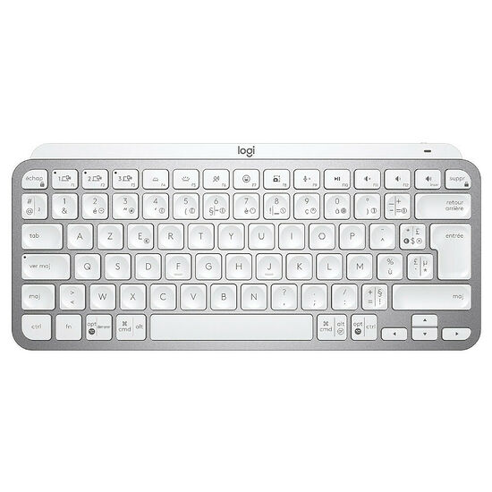 Logitech MX Keys Mini for Mac - Gris Pâle (AZERTY)