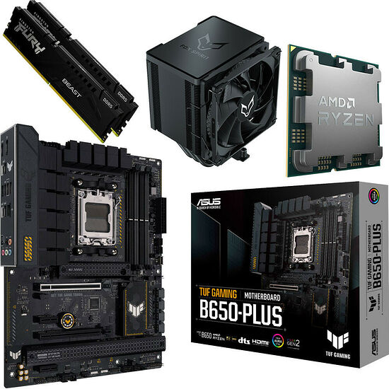 Kit évo Ryzen 5 7600X (Bulk) + TUF B650-PLUS + XT120 + 32 Go