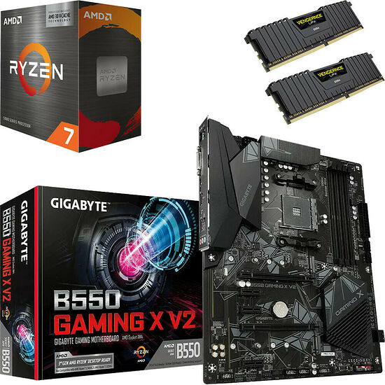 Kit évo Ryzen 7 5700X3D + B550 Gaming X V2 + 32 Go