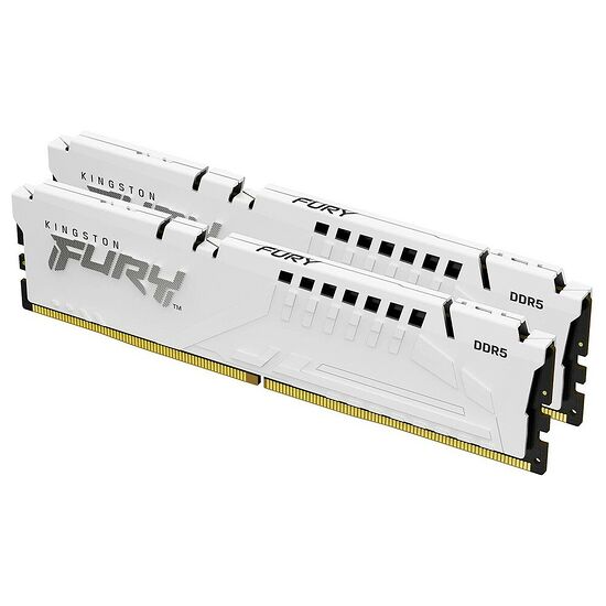 DDR5 Kingston Fury Beast Blanc - 32 Go (2 x 16 Go) 6000 MHz - CAS 40