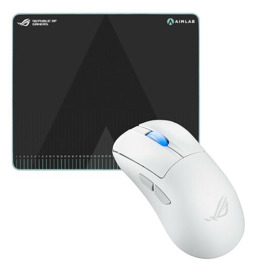 Asus ROG Keris II Wireless Ace - Blanc + Asus ROG Hone ACE (Aim Lab Edition)