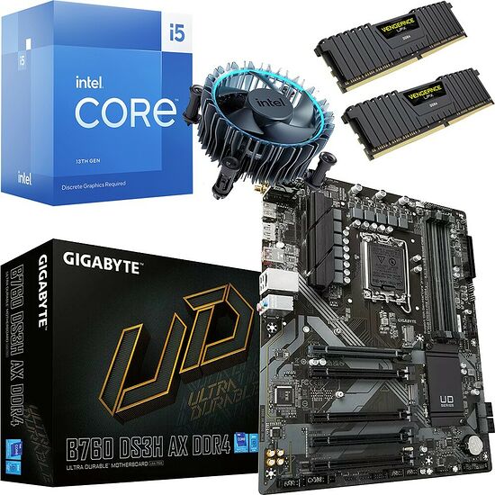 Kit évo Core i5-13400F + B760 DS3H AX DDR4 + 32 Go