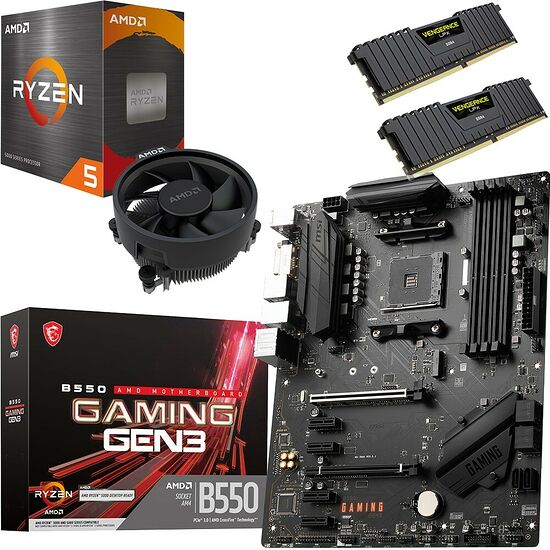 Kit évo Ryzen 5 5500 + B550 Gaming Gen3 + 32 Go