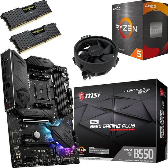 Kit évo Ryzen 5 5600X + B550 Gaming Plus + 32 Go