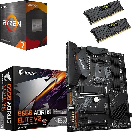 Kit évo Ryzen 7 5800X + B550 AORUS ELITE V2 + 32 Go