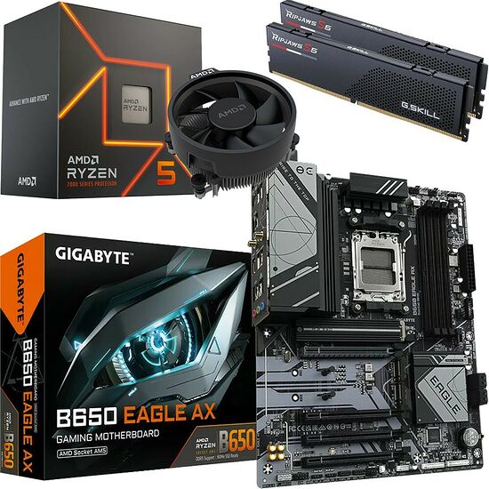 Kit évo Ryzen 5 7600 + B650 EAGLE AX + 32 Go