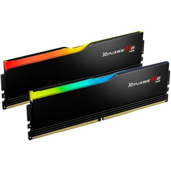 DDR5 G.Skill RipJaws M5 Noir RGB - 32 Go (2 x 16 Go) 5200 MHz - CAS 40