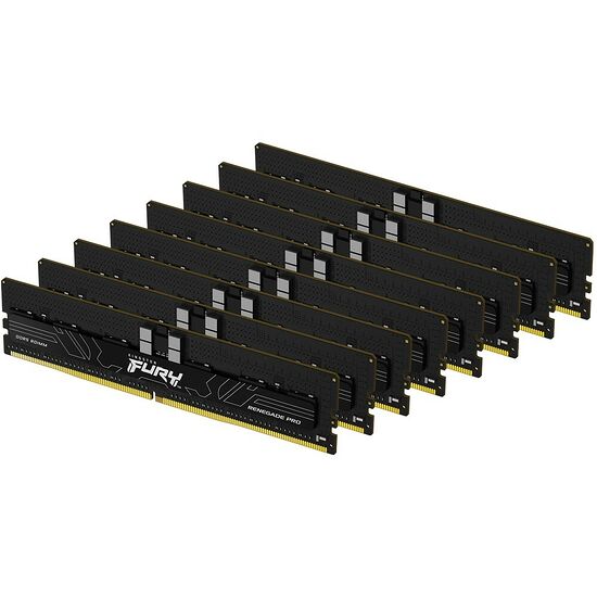 DDR5 ECC Kingston Fury Renegade Pro - 128 Go (8 x 16 Go) 5600 MHz - CAS 28