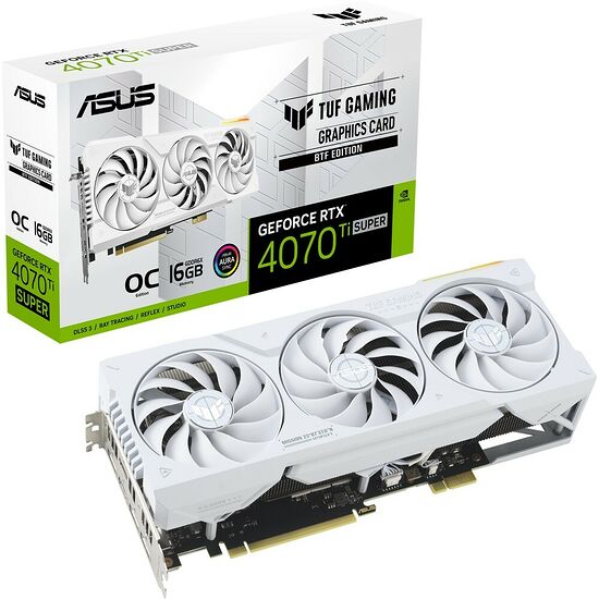 Asus GeForce RTX 4070 Ti SUPER TUF BTF O16G WHITE