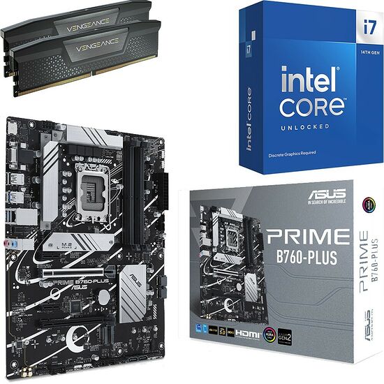 Kit évo Core i7-14700KF + PRIME B760-PLUS + 32 Go