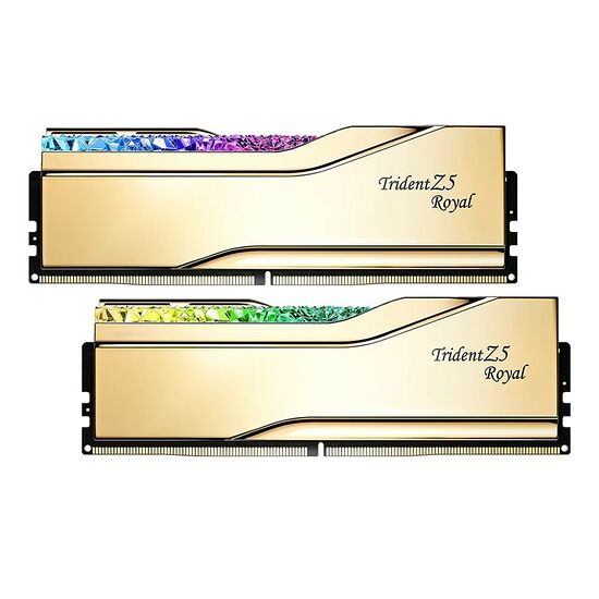 DDR5 G.Skill Trident Z5 Royal Or - 32 Go (2 x 16 Go) 6400 MHz - CAS 30