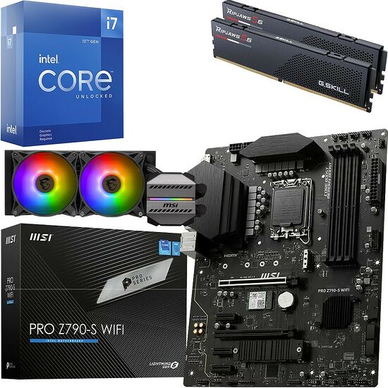Kit évo Core i7-12700KF + PRO Z790-S WIFI + M240 + 32 Go