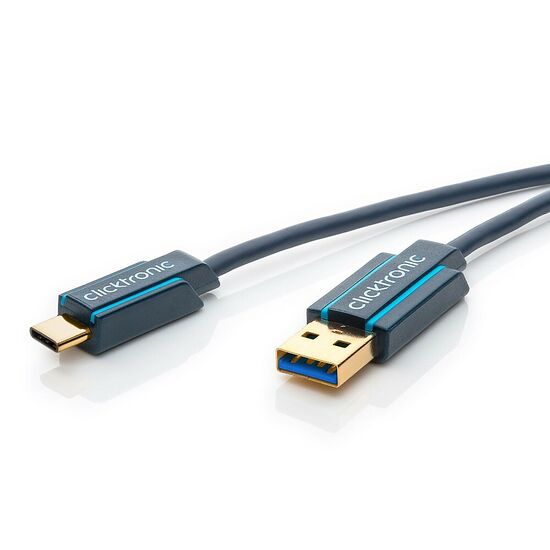 Clicktronic Câble USB 3.0 Type-A / Type-C - 0.5 m