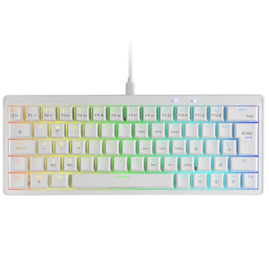 Mars Gaming MKMINIPRO - Switchs Blue (Blanc) (AZERTY)