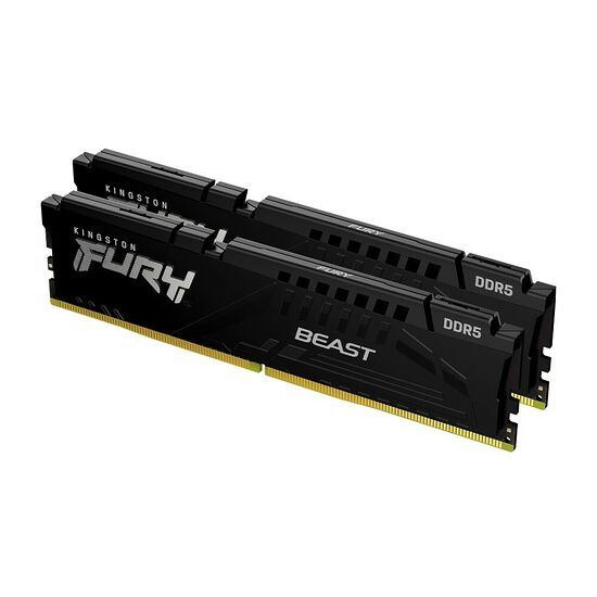 DDR5 Kingston Fury Beast Black - 32 Go (2 x 16 Go) 6000 MHz - CAS 30