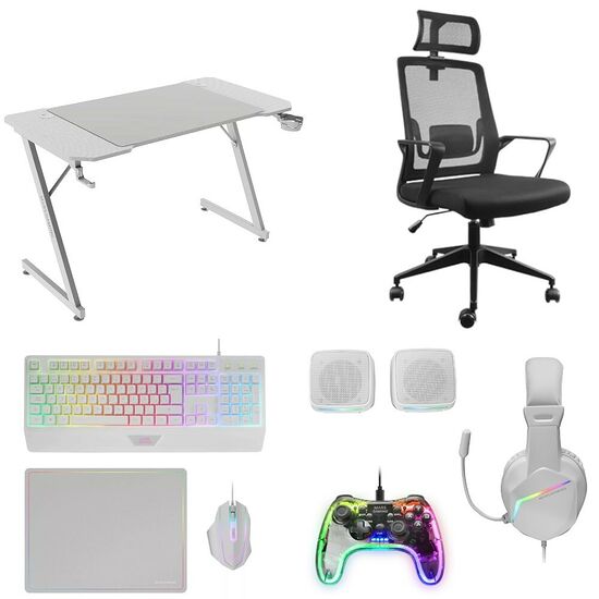 Mars Gaming Full Setup (Blanc)