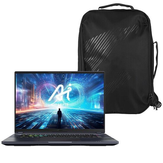 GIGABYTE AORUS 16X 9KG-43FRC54SH + GIGABYTE 20MB1-GVM701-1E AORUS BACKPACK OFFER