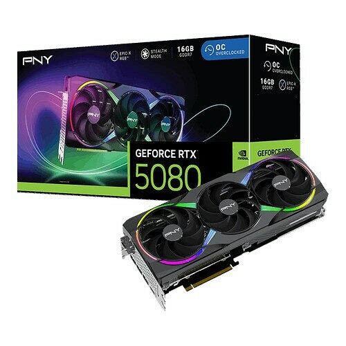 PNY GeForce RTX 5080 ARGB OC Triple Fan